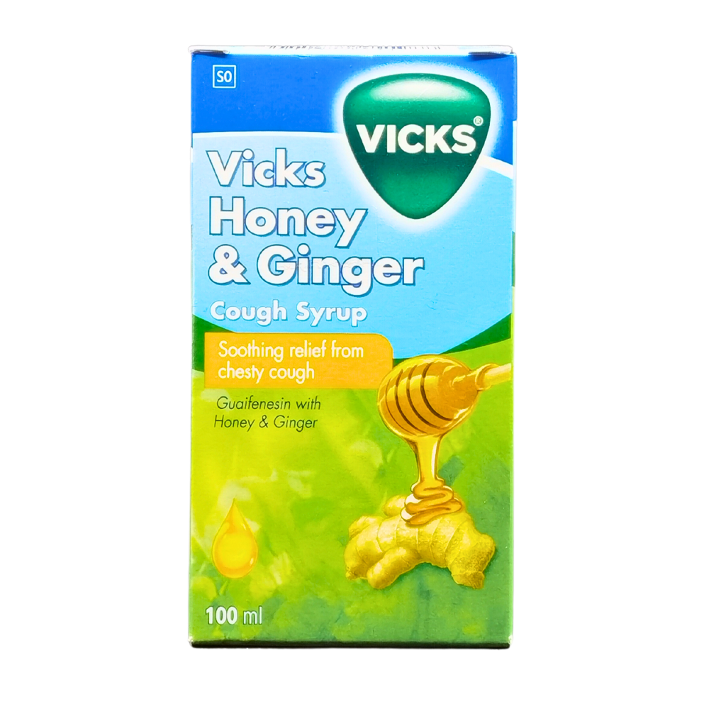 Vicks® Cough Syrup 100ml Honey and Ginger Upharm